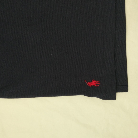 Polo Ralph Lauren men's classic fit mesh navy polo shirt with big logo - Picture 4 of 8